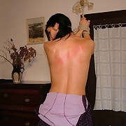 Hard whipping of blonde and brunette sluts