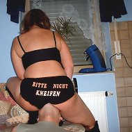 Mistress in black sat on slave's face